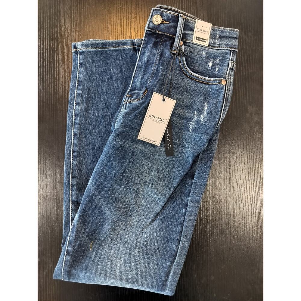 Judy Blue JB88776DK Jeans Size 1/25 High Waist Slim Fit Tummy Control - Picture 5 of 11